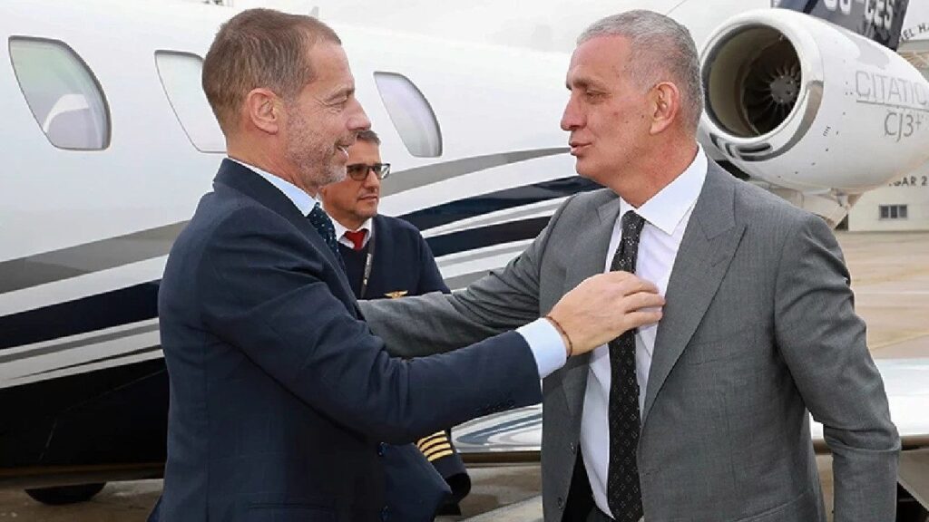 Hacıosmanoğlu İsviçre’de Ceferin ile Görüştü