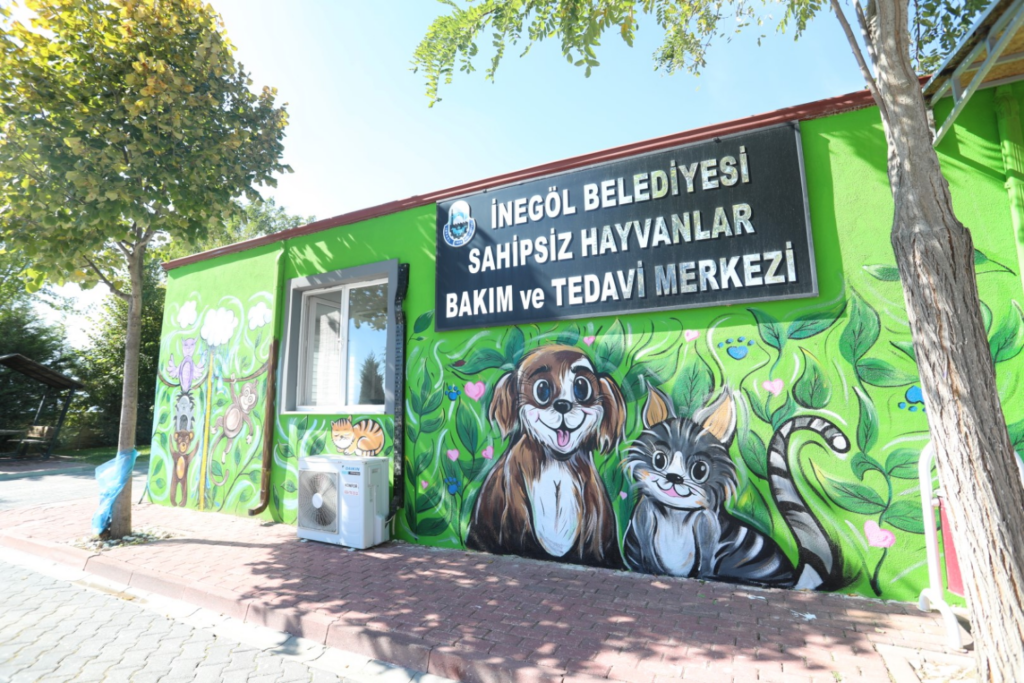 İnegöl’de anlamlı hayvan buluşması