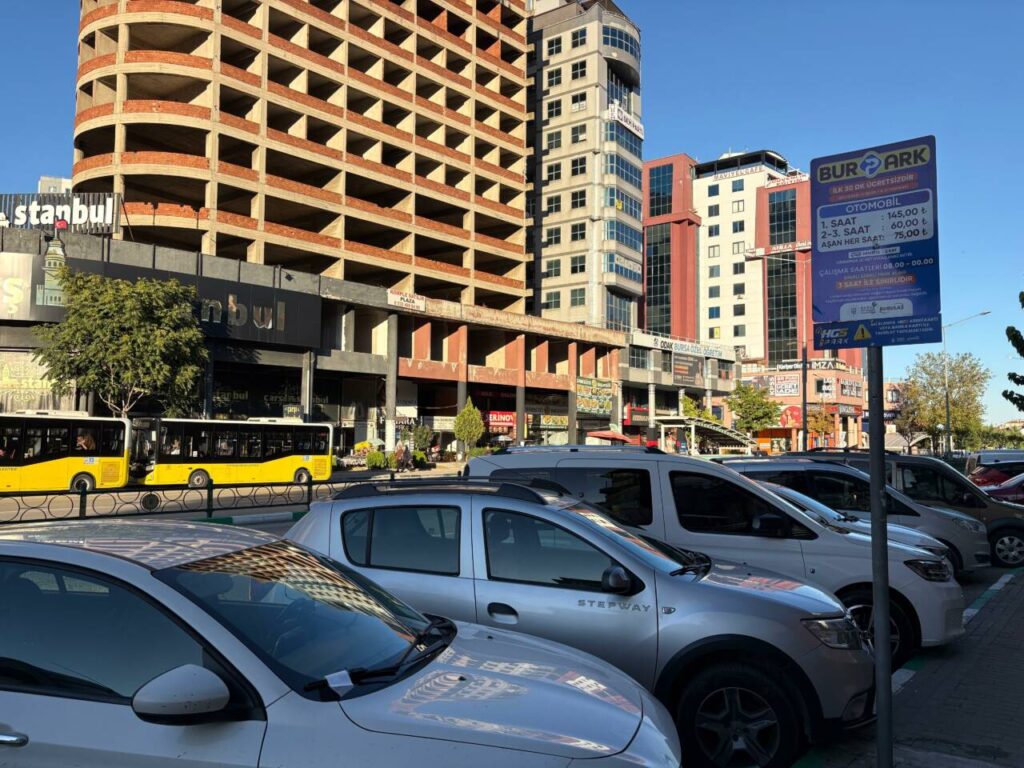 Bursa’da otopark ücretlerine zam