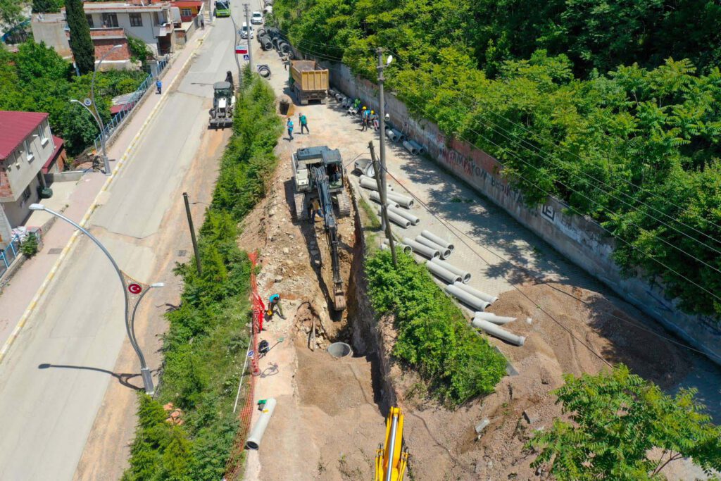 Kocaeli Dilovası’nda altyapı çalışması devam ediyor