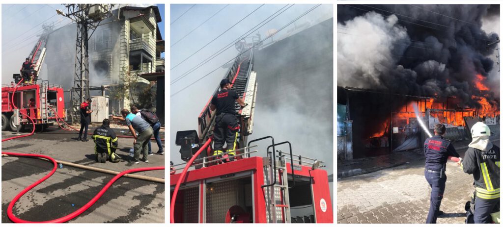 Kayseri itfaiyesinden Muğla yangınına destek