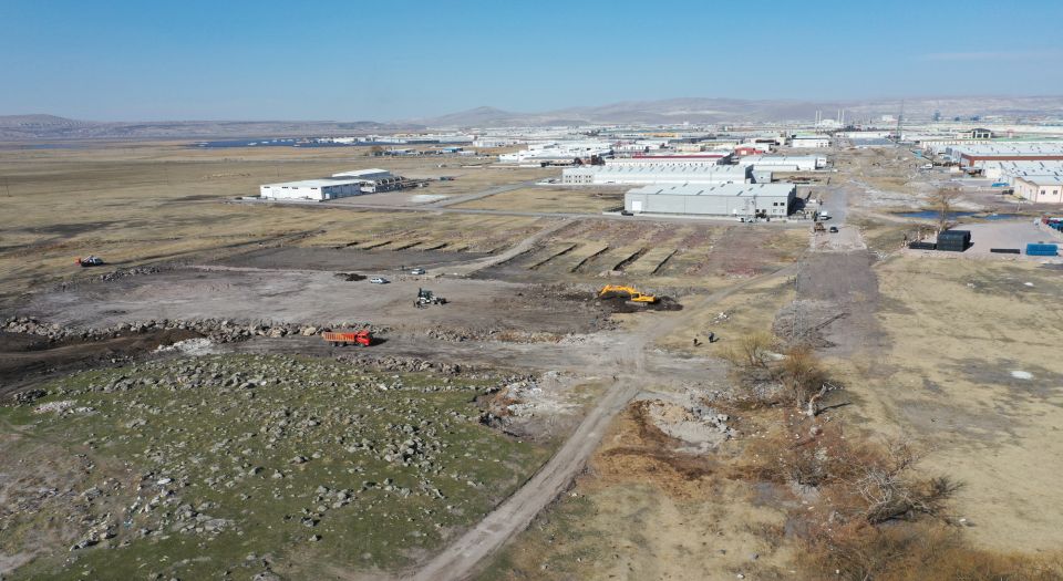 Kayseri Hacılar’da yol çalışmaları sürüyor