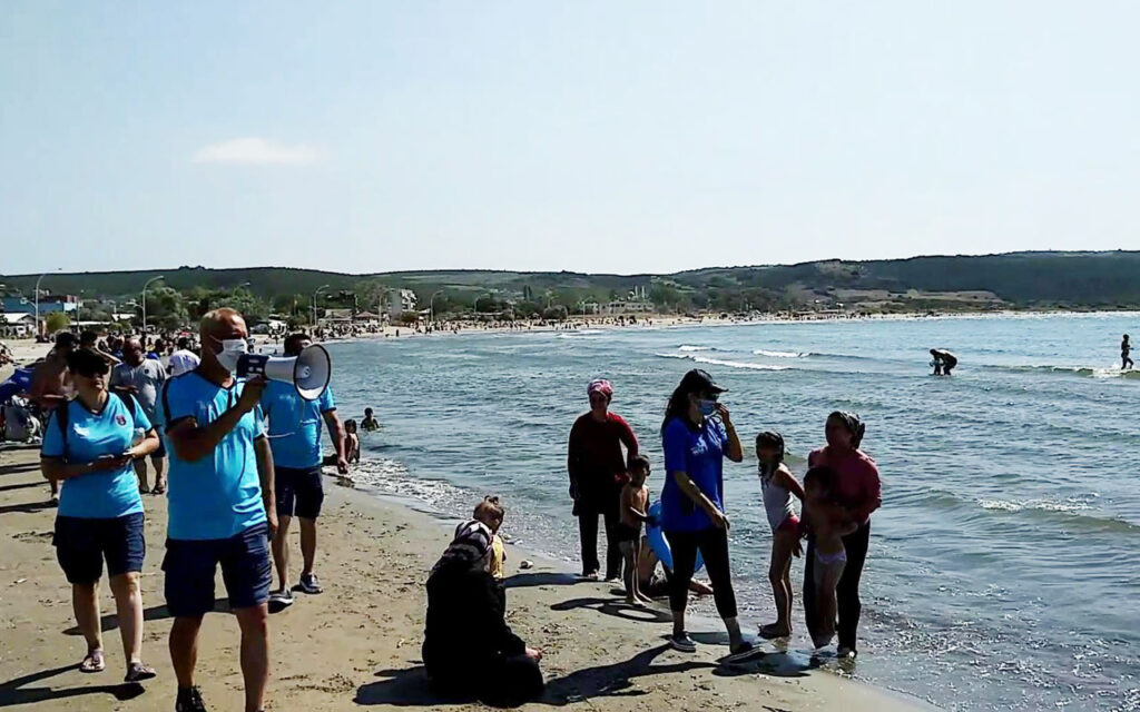 Mudanya Eşkel sahillerinde ‘tedbiren’ deniz yasağı