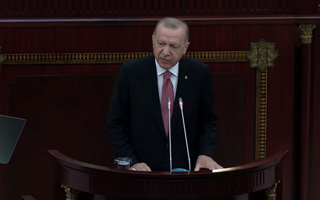 Cumhurbaşkanı Erdoğan Azerbaycan Meclisi’ne hitap ediyor