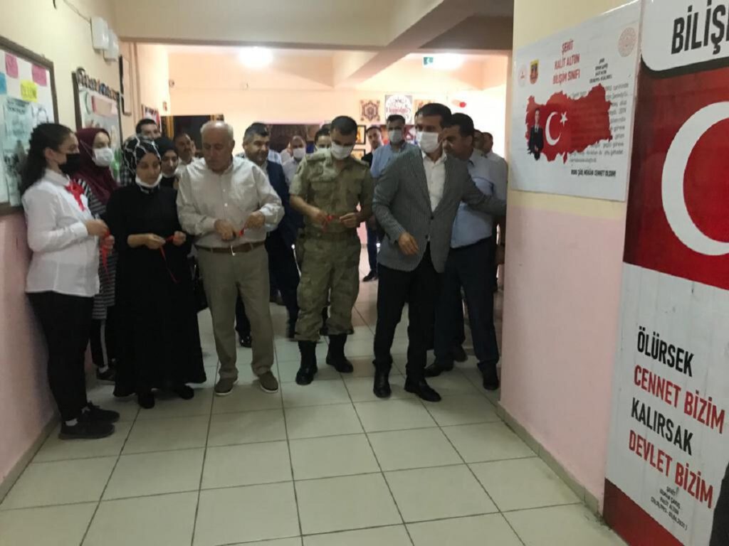Mardin’de Şehit Halit Altun adıyla bilişim sınıfı açıldı