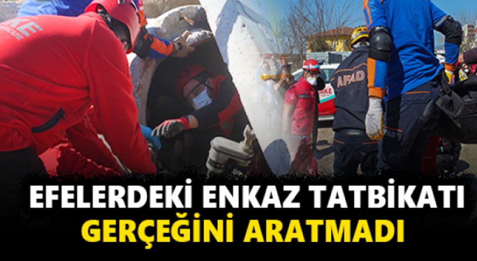 Aydın Efeler’deki deprem tatbikatı gerçeği aratmadı