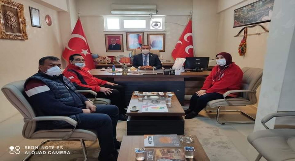 Kilis Kızılay Kan Merkezi’nden MHP’ye ziyaret