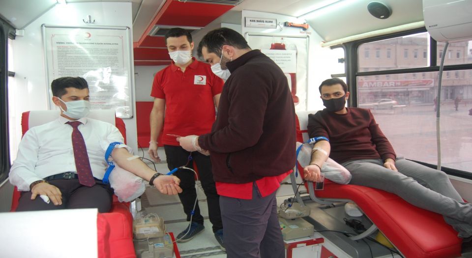 Kilis’te Olea Otel çalışanları kan verdi