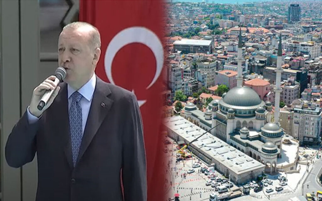 Taksim Cami ibadete açıldı! Erdoğan’dan açıklamalar
