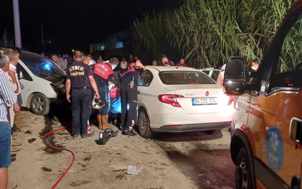 Aydın’da feci kaza: 1 ölü, 7 yaralı