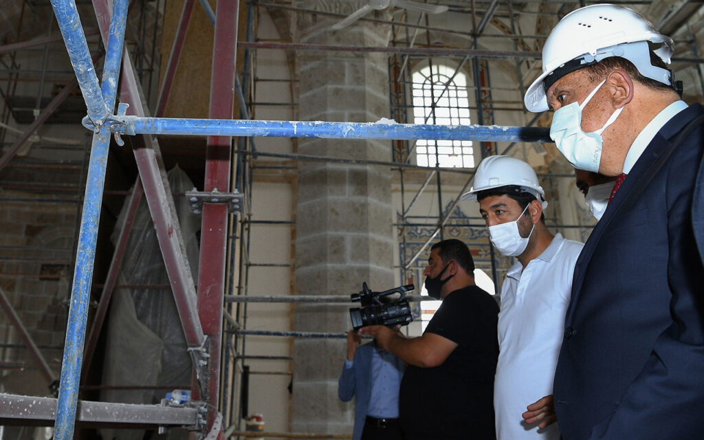 Malatya’da Yeni Camii restorasyonuna inceleme